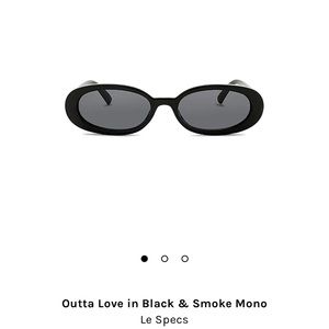 Le Specs Outta Love Black Sunglasses